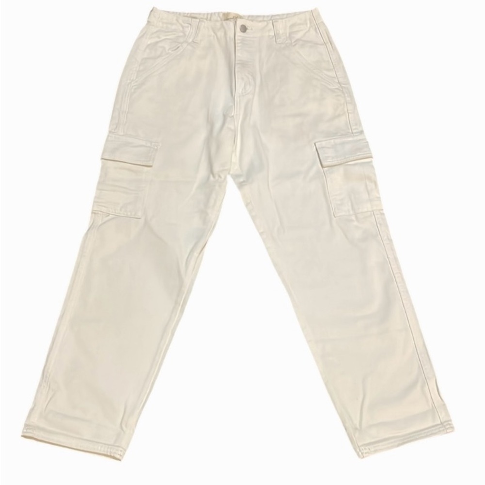 Universal Thread Boyfriend Cargo jeans Straight High rise Womens size 6 Cream